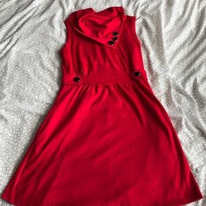 Red Dress Cocktail Casual